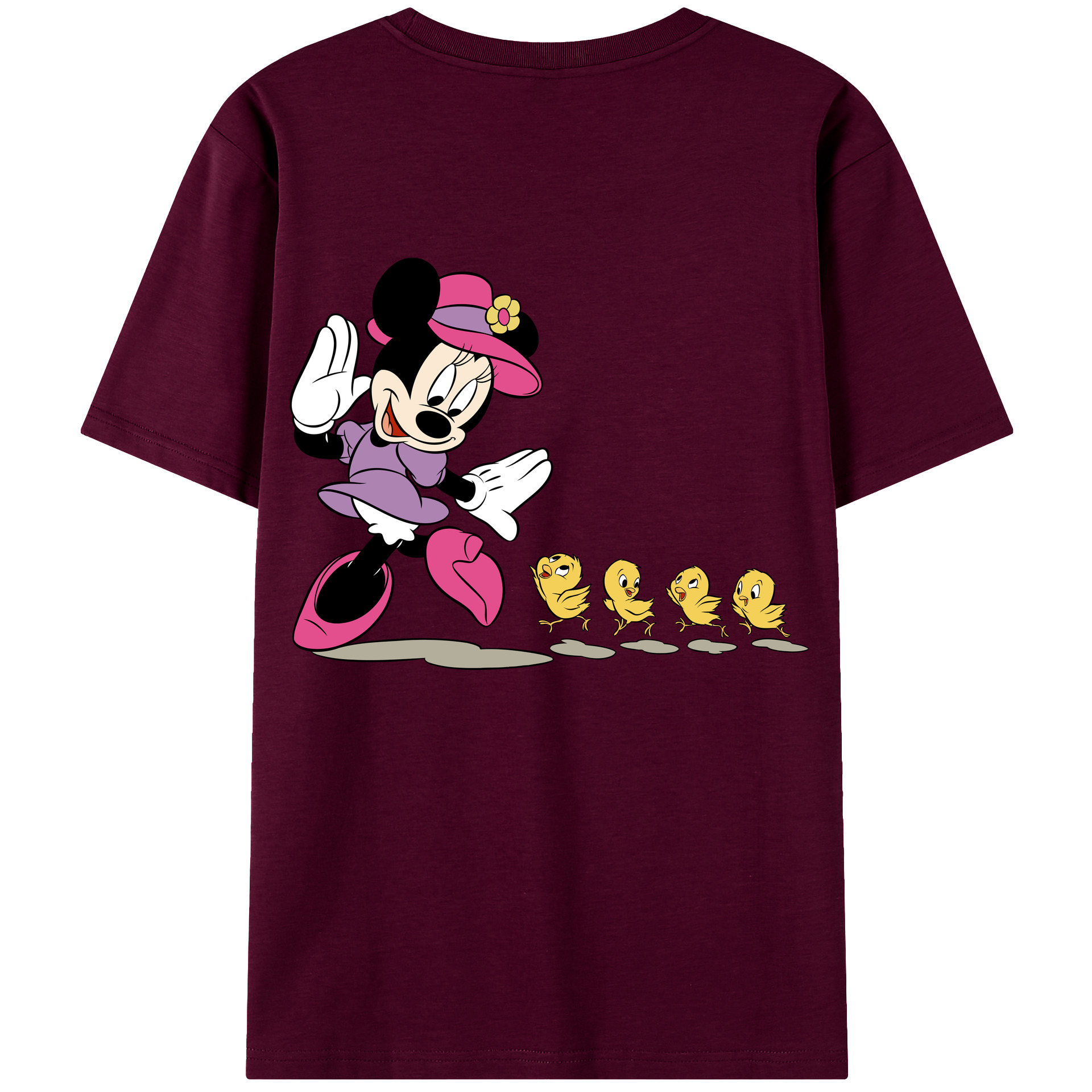 （画像用） ミッキーマウス Mickey Mouse レディース半袖Tシャツ(バックプリント)